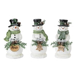 Snowman (3 Asst) 8.25"H Resin