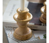 *inner* 6 Beige Ceramic Candle Holder