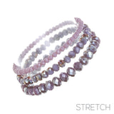 Cyo 8/6/4mm Glass Bead 3 Bclt  Stretch