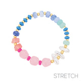Lmu-g G Marbled Nugget Bead Bclt Len:stretch