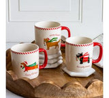 3 Asst. Festive Dog Mugs