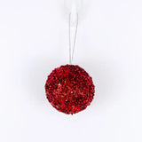 Jewel Ball Ornament, Red
