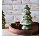 8h Verdigris Glass Tree