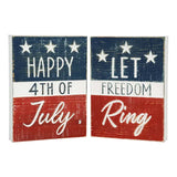 2 ASST JULY 4TH AND FREEDOM RING AMERICANA BLOCKS