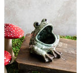 *inner* Open Mouth Frog Planter