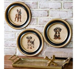 3 Asst Rd. Framed Dog Prints