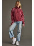 Wine Quarter Zip Sweatshirt