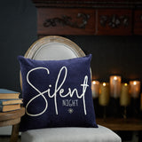 Silent Night Pillow 18sq Cotton