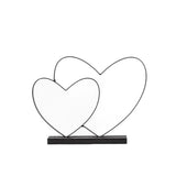 11x9 Metal Hearts On Base Valentine