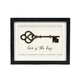 13x10 Rvs Wood Frame Sign (key/you)