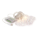 Icicle Light Strand 15'l Plastic 6 Hr Timer 3 Aa Batteries Not Included/usb Cord Included