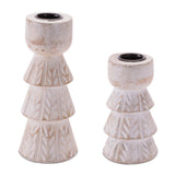 Taper Candle Holder  4h, 5.75h Wood
