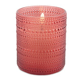 Led Votive Candle 3.5d X 4h Glass/wax/plastic 2 Aa Batteries Not Included