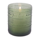 Led Votive Candle 3.5d X 4h Glass/wax/plastic 2 Aa Batteries Not Included
