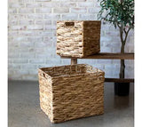 Water Hyacinth Square Baskets - LARGE