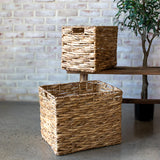 Water Hyacinth Square Baskets - SMALL