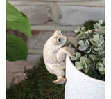 *inner* Beige Ceramic Frog Pot Hanger