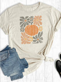 Retro Floral Pumpkin Graphic Tee