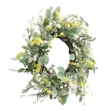 White And Yellow Delicate Blossom Wreath