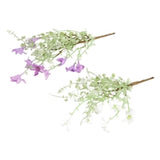 2 Assorted White And Violet Flower Picks