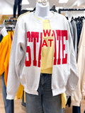 Isu Grey Split Crewneck Sweatshirt