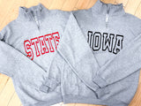 Isu 1/4 Zip Grey Sweatshirt