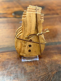S/4 Wood Snowman Coasters