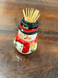 Dol Snowman Toothpick Holder