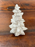 Resin White Glitter Tree