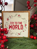 JOY TO WORLD - Wood Mini Blocks