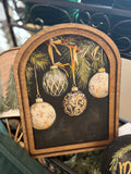 Arch Top Ornaments Framed Art