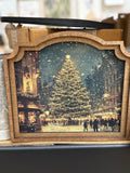 Provincial Christmas Tree Main Street Framed Art