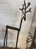 S/3 Bronze Iron Deer