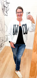 Grey Iowa Split Crewneck Sweatshirt