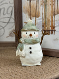 Green-dressed Snowmen