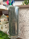 6 In Green Ridged Led Votive