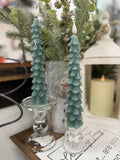 Green Christmas Tree Led Taper