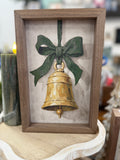 Green Bow Bell 5x8