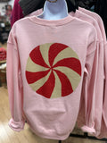 Pink Merry And Bright Crewneck Sweatshirt