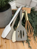 S/5 4-1/2l Silicone &kitchen Tools, Multi Color Neutrals