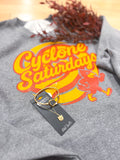 Cyclone Saturday Grey Crewneck Sweatshirt