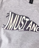 Mustang Flag Grey Graphic Tshirt
