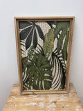 FINAL SALE - Wd Leaf Wall Decor S/2 17"w, 25"h