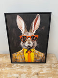 D Framed Canvas Wall Art S/2 13"w, 17"h
