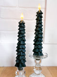 Led Green Tree Taper Candles