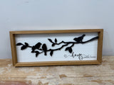 FINAL SALE - Metal Bird Design, 2 Assorted