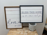 FINAL SALE - Wd Bl/Wht Word Frame 3 Asst ea