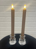 2 Pc Caramel Led Taper