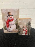 Country Christmas/snowmen Wood Blocks