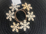 Wooden Snowflake Mini Candle Ring